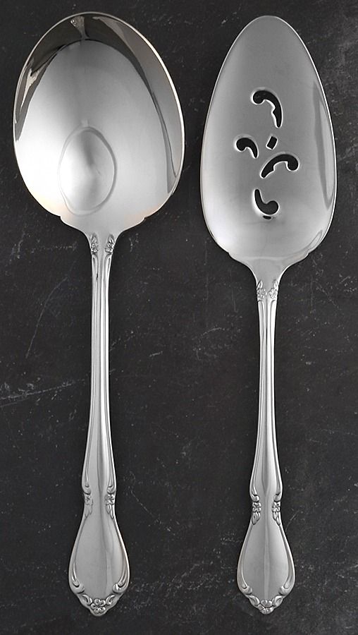 Chateau (Stainless, Glossy) 2 Piece Serving Set by Oneida Silver-1