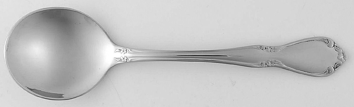 Chateau (Stainless, Glossy) Round Bowl Soup Spoon (Bouillon) by Oneida Silver-1