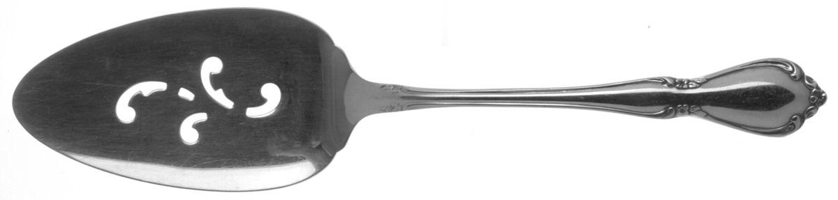 Chateau (Stainless, Glossy) Pierced All Stainless Pie Server by Oneida Silver-1