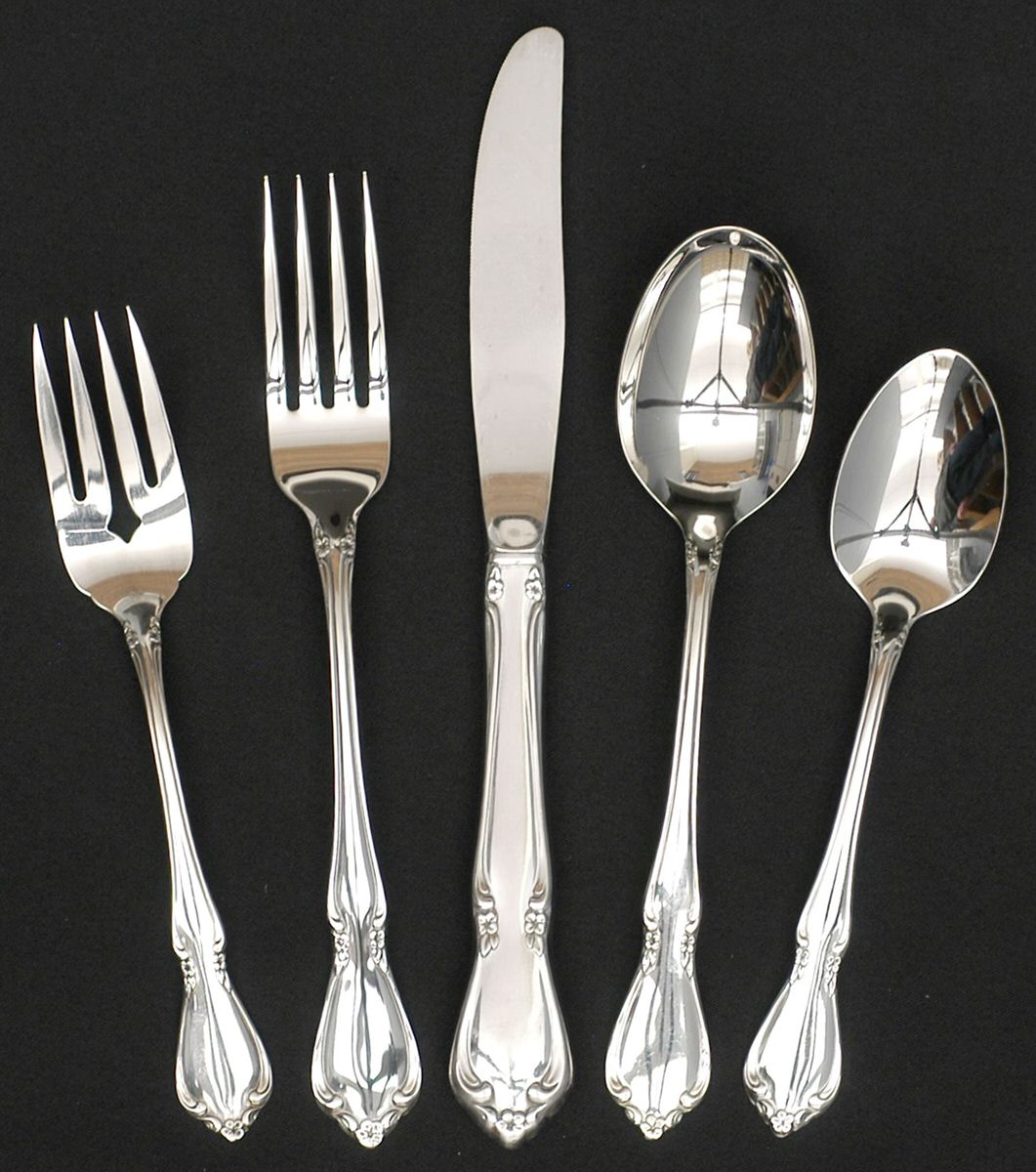 Chateau (Stainless, Glossy) 5 Piece Place Setting by Oneida Silver-1