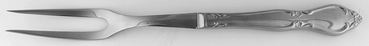 Chateau (Stainless, Glossy) Large Stainless-Prong Roast Carving Fork by Oneida Silver-1
