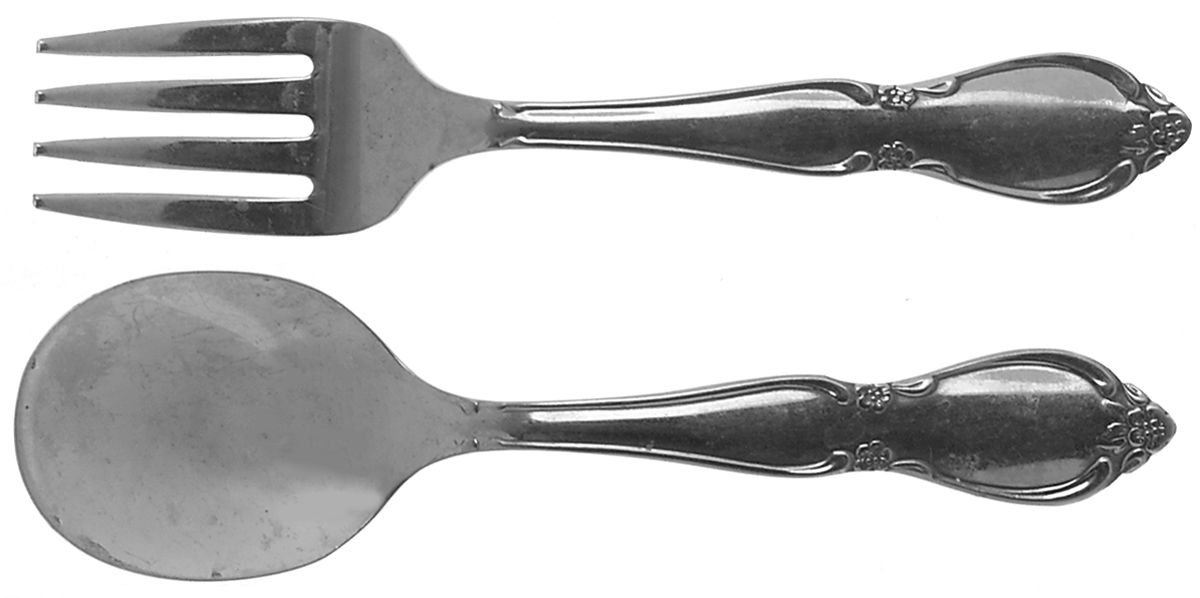 Chatelaine (Stainless) 2 Pc Baby Set (BF, BS) by Oneida Silver-1