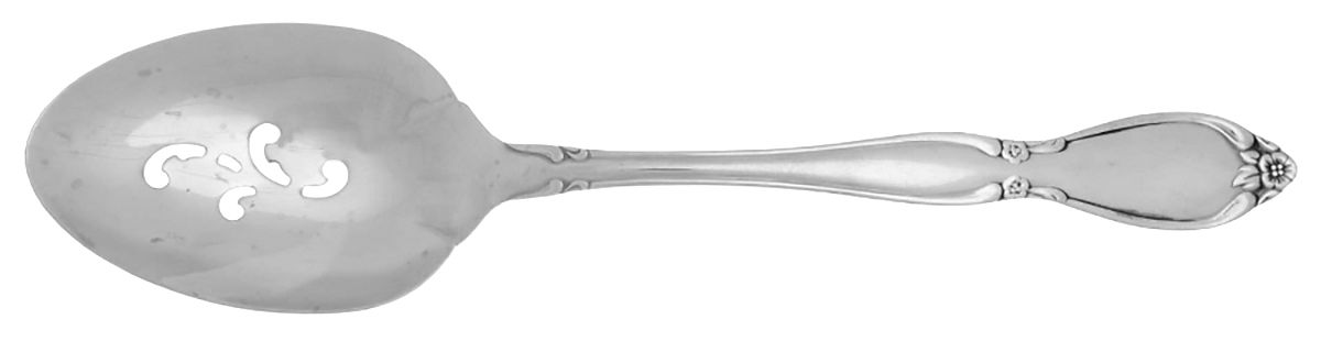 Chatelaine (Stainless) Extra Large Pierced Buffet Spoon by Oneida Silver-1