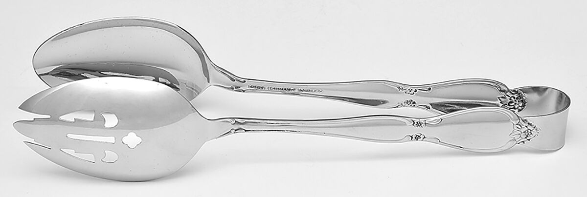 Chatelaine (Stainless) Salad Tongs Solid HC by Oneida Silver-1