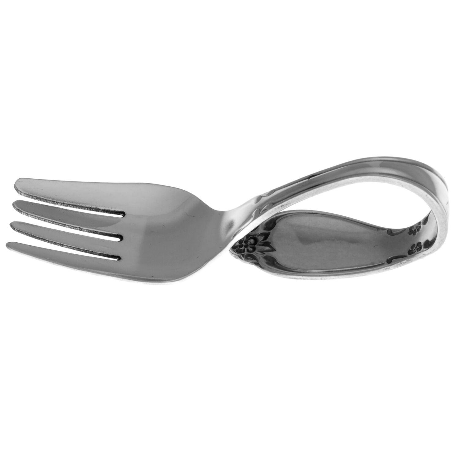 Chatelaine (Stainless) Baby Fork with Curved Handle HC by Oneida Silver-1