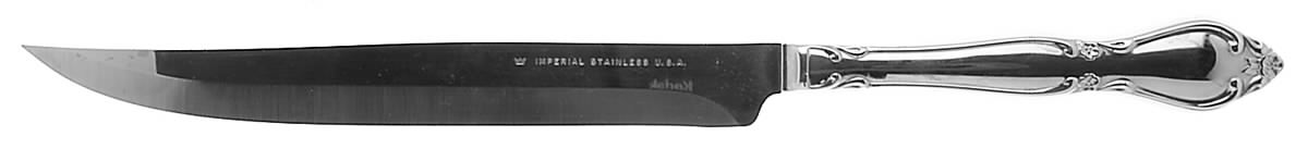 Chatelaine (Stainless) Large Stainless Blade Roast Carving Knife by Oneida Silver-1
