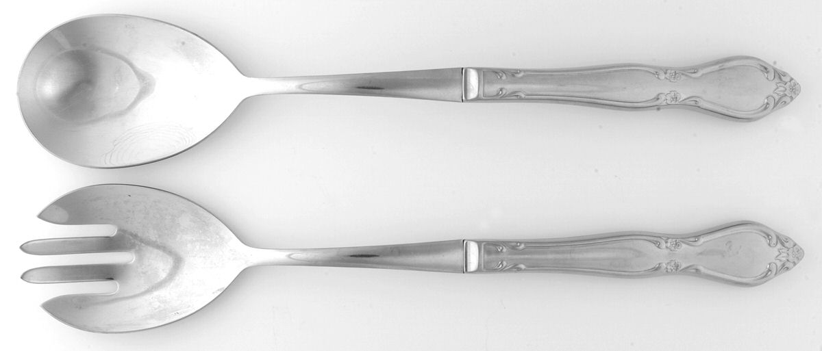 Chatelaine (Stainless) Hollow Handle 2-Piece Salad Set by Oneida Silver-1