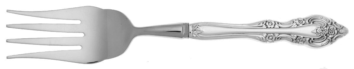 Cherbourg (Stainless, Community) Cold Meat Fork Large, Stainless Tines HC by Oneida Silver-1