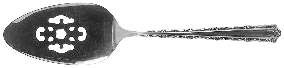 Cherie (Stainless) Pierced All Stainless Pie Server by Oneida Silver-1