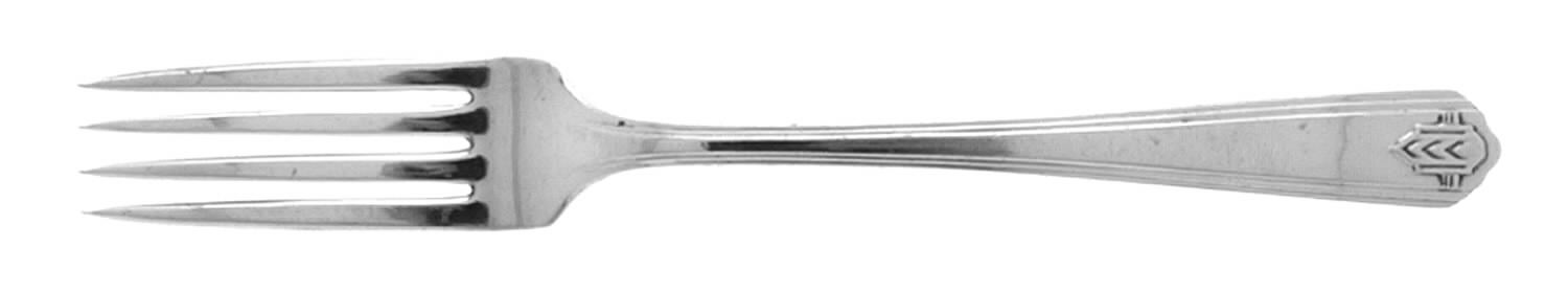Chevron (Silverplate, 1930) Fork by Oneida Silver-1