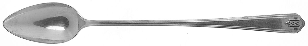 Chevron (Silverplate, 1930) Iced Tea Spoon by Oneida Silver-1