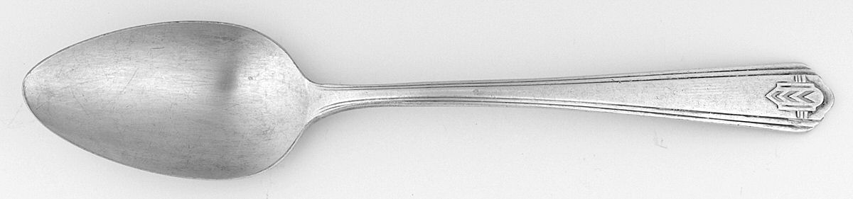 Chevron (Silverplate, 1930) Tablespoon (Serving Spoon) by Oneida Silver-1