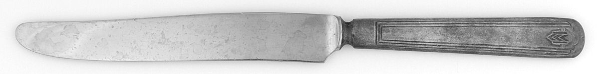 Chevron (Silverplate, 1930) Modern Solid Knife by Oneida Silver-1