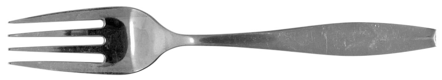 Chevron Stainless Individual Salad Fork by Oneida Silver-1