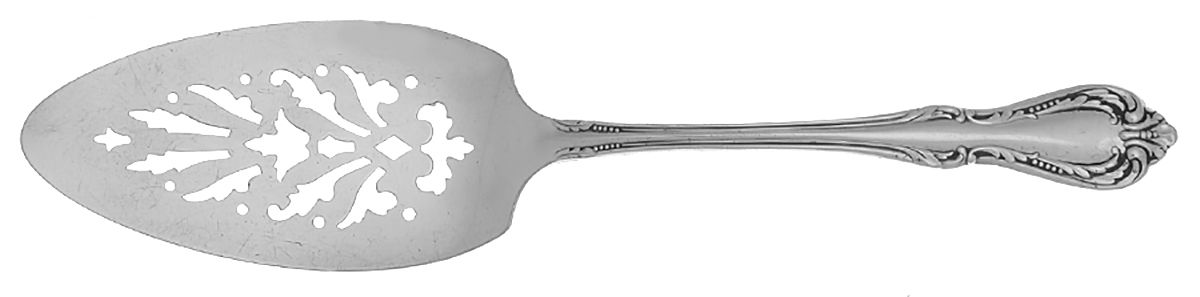 Chalice-Harmony (Silverplate, 1958) Solid Pierced Pie Server by Oneida Silver-1