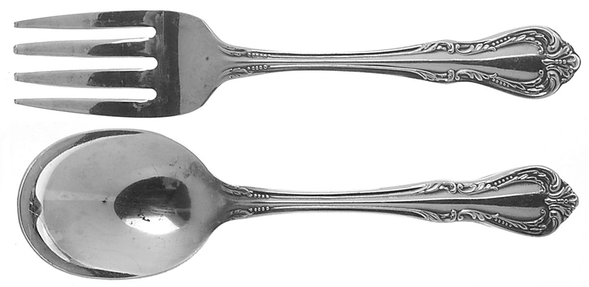 Chalice-Harmony (Silverplate, 1958) 2 Pc Baby Set (BF, BS) by Oneida Silver-1