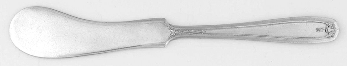 Chippendale (Silverplate, 1919) Flat Handle Butter Spreader by Oneida Silver-1