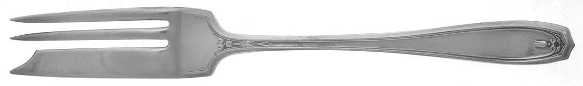 Chippendale (Silverplate, 1919) Individual Pie Fork by Oneida Silver-1