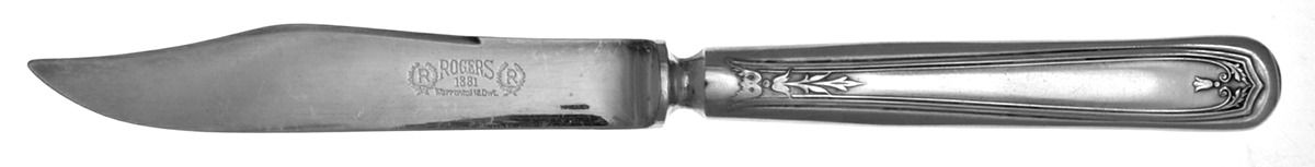 Chippendale (Silverplate, 1919) Individual Solid Fruit Knife by Oneida Silver-1