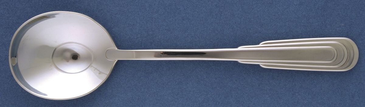 Cityscape (Stainless) Round Bowl Soup Spoon (Gumbo) by Oneida Silver-1
