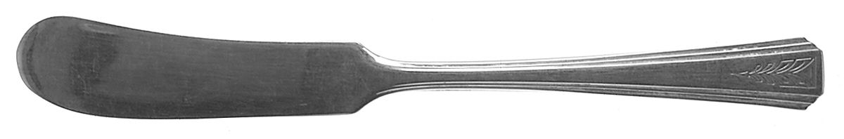 Clarion (Silverplate, 1931) Flat Handle Butter Spreader by Oneida Silver-1