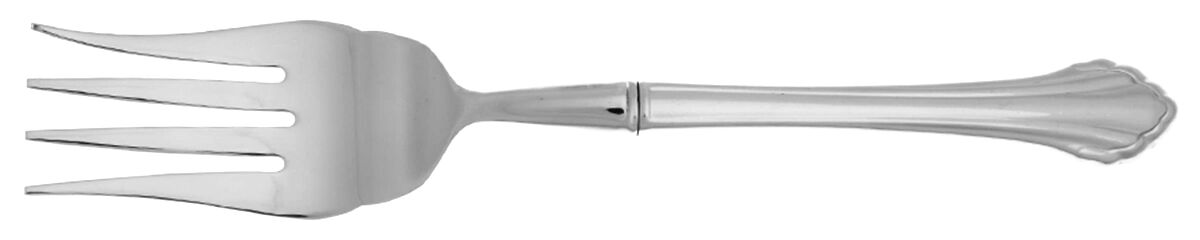 Clarette (Stainless) Cold Meat Fork Large, Stainless Tines HC by Oneida Silver-1