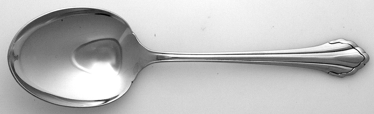 Clarette (Stainless) Solid Smooth Casserole Spoon by Oneida Silver-1