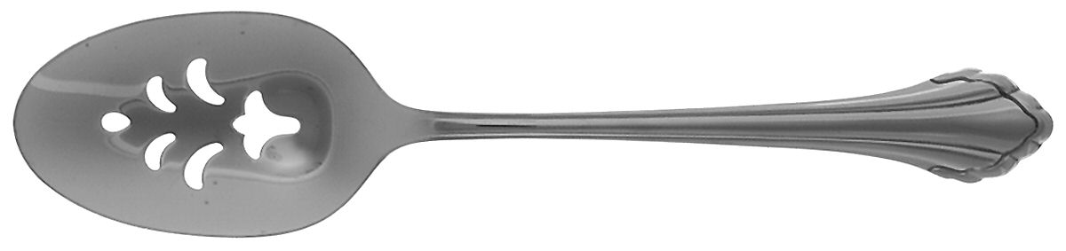 Clarette (Stainless) Pierced Tablespoon (Serving Spoon) by Oneida Silver-1