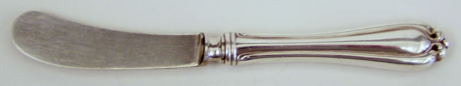 Classic (Silverplate, 1911) Hollow Handle Paddle Butter Spreader (Solid) by Oneida Silver-1