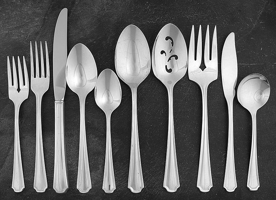 Clairhill-Fairhill (Silverplate, 1978) 45 Piece Starter Set by Oneida Silver-1