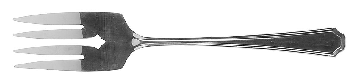 Clairhill-Fairhill (Silverplate, 1978) Medium Solid Cold Meat Serving Fork by Oneida Silver-1