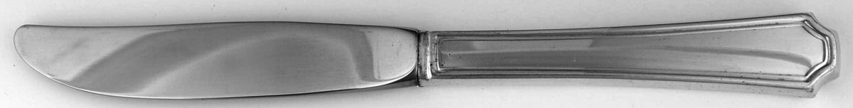 Clairhill-Fairhill (Silverplate, 1978) Modern Hollow Butter Spreader (Stainless) by Oneida Silver-1