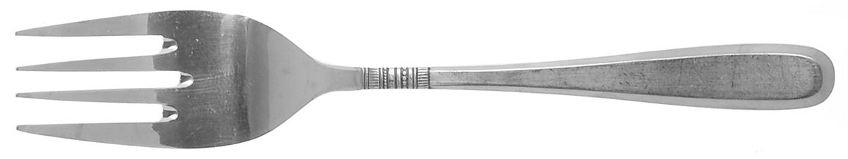 Classic Mood (Stainless, Northland) Medium Solid Cold Meat Serving Fork by Oneida Silver-1