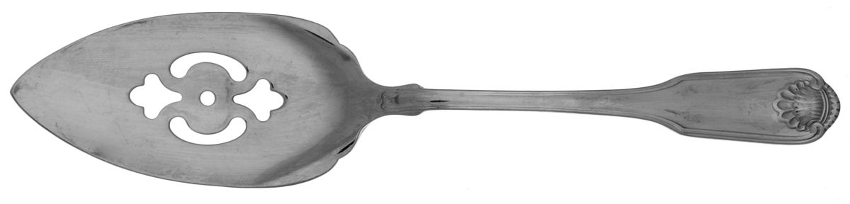 Classic Shell (Stainless) Pierced All Stainless Pie Server by Oneida Silver-1