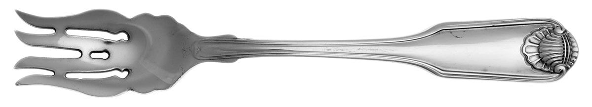 Classic Shell (Stainless) Dessert Fork HC by Oneida Silver-1