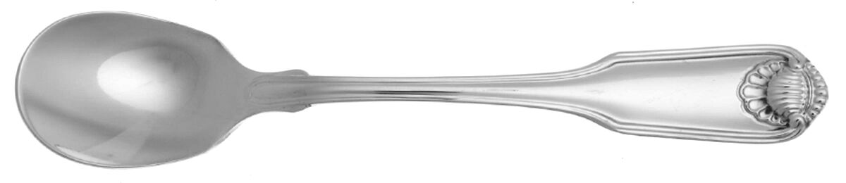 Classic Shell (Stainless) Egg Spoon Solid Individual HC by Oneida Silver-1