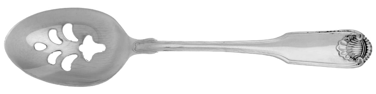 Classic Shell (Stainless) Pierced Tablespoon (Serving Spoon) HC by Oneida Silver-1