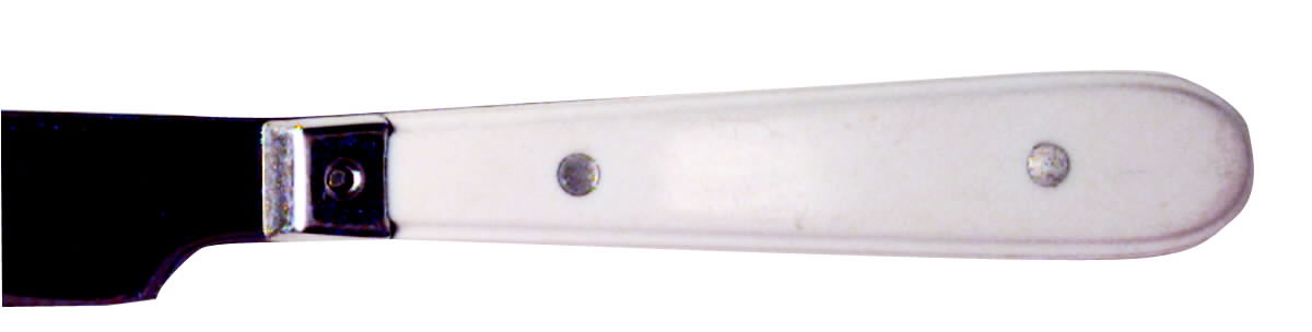 Country Color-Snowshoe White New French Hollow Knife by Oneida Silver-1