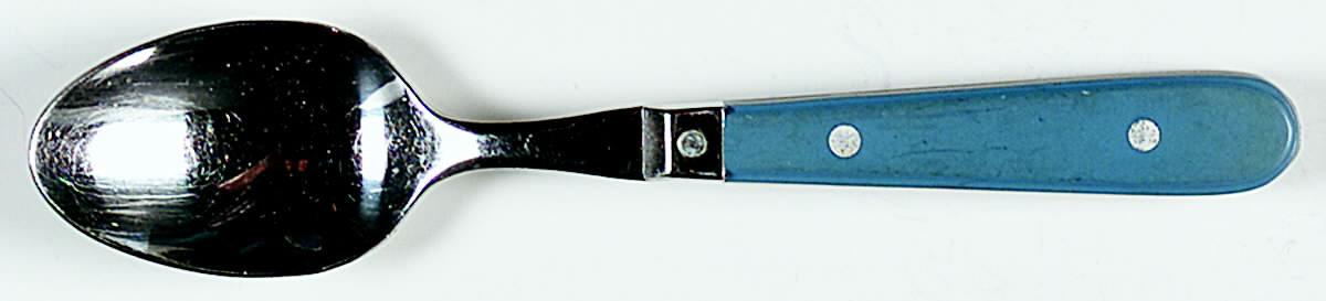 Country Color-Williamsburg Blue (Stainless) Teaspoon by Oneida Silver-1