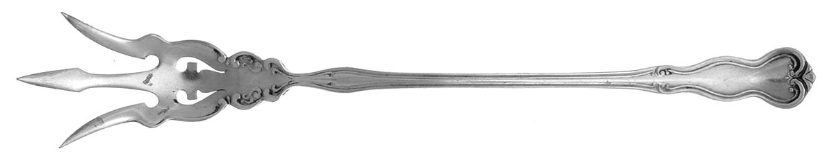 Colonial (Silverplate, 1908) Large Lettuce Serving Fork by Oneida Silver-1