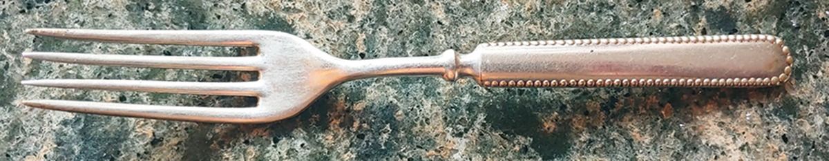Colonial (Silverplate, 1895) Indented Solid Handled Fork by Oneida Silver-1