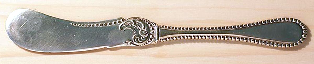 Colonial (Silverplate, 1895) Flat Handle Butter Spreader by Oneida Silver-1