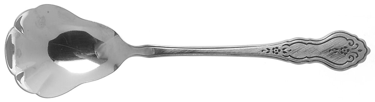 Country Medley (Stainless) Sugar Shell Spoon by Oneida Silver-1