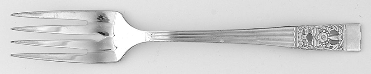 Coronation (Silverplate, 1936, No Mono) Individual Salad Fork by Oneida Silver-1