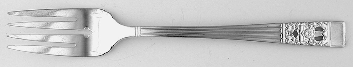 Coronation (Silverplate, 1936, No Mono) Individual Solid Fish Fork by Oneida Silver-1