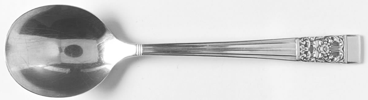 Coronation (Silverplate, 1936, No Mono) Round Bowl Soup Spoon (Gumbo) by Oneida Silver-1