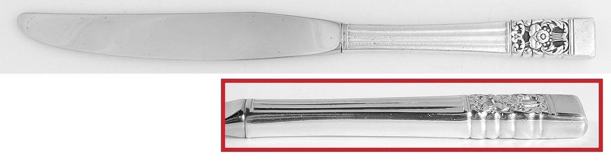 Coronation (Silverplate, 1936, No Mono) Modern Hollow Knife by Oneida Silver-1