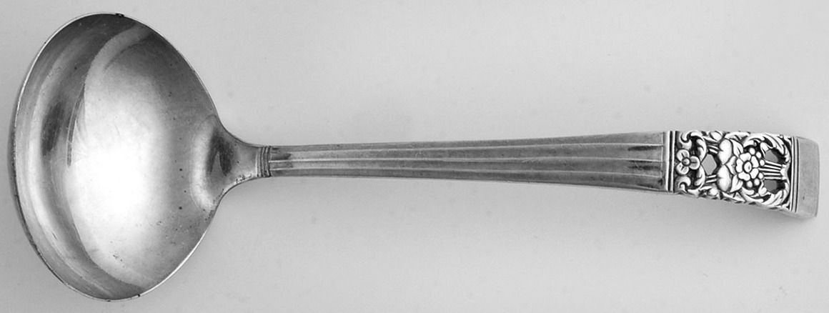 Coronation (Silverplate, 1936, No Mono) Mayonnaise Ladle by Oneida Silver-1