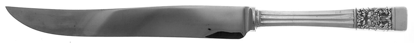 Coronation (Silverplate, 1936, No Mono) Large Stainless Blade Roast Carving Knife by Oneida Silver-1