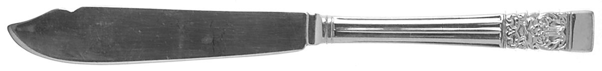 Coronation (Silverplate, 1936, No Mono) Individual Fish Knife with Silverplate Blade by Oneida Silver-1